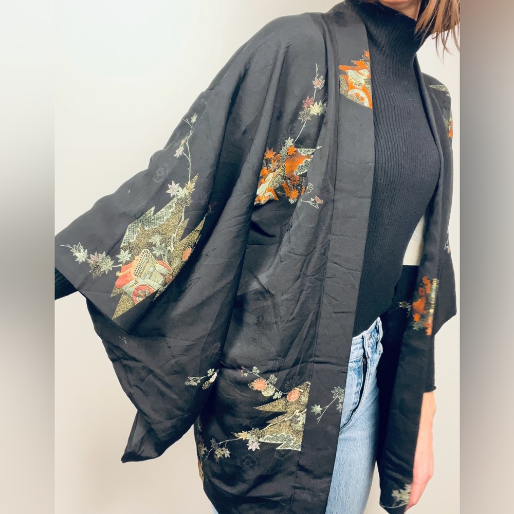 Japanese Haori Jacket · Embroidered - Picture 13 of 15
